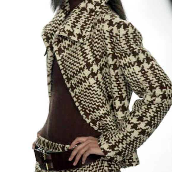 Ralph Lauren Fall 2001 Tweed Hounds-tooth Skirt - Picture 8 of 16